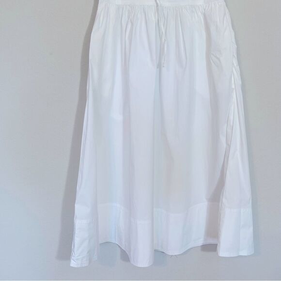 J Crew NWT Fitted Waist Shirt Dress in Cotton Poplin Size 2 in White | Belted - Picture 6 of 14